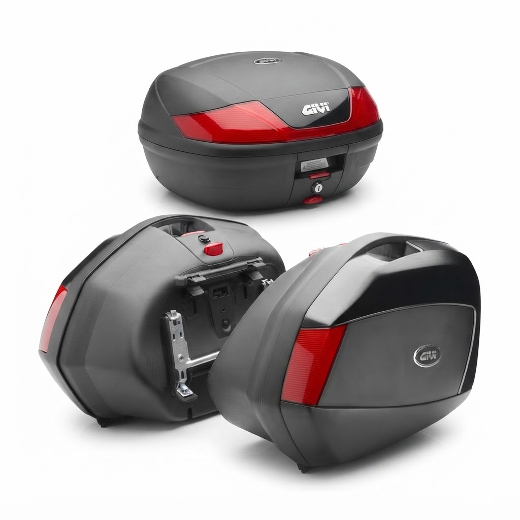 Full Touring Luggage Package (Top Box 35L + 2x 37L Givi V35 Panniers)